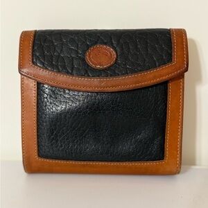 Authentic Dooney & Bourne Black and Brown Leather Wallet